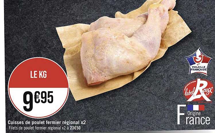 Cuisses De Poulet Fermier Régional X 2