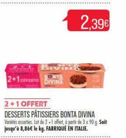 desserts pâtissiers bonta divina