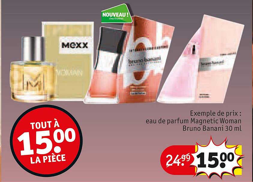 eau de parfum magnetic woman bruno banani 30ml