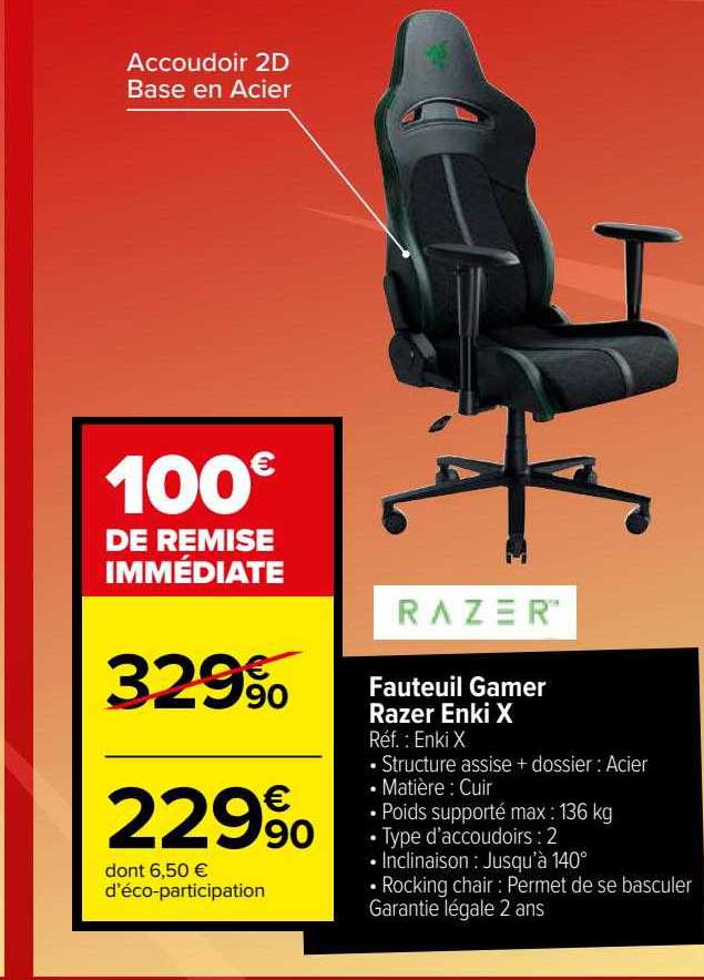 Fauteuil Gamer Razer Enki X