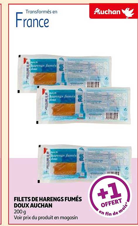 Filets De Harengs Fumés Doux Auchan