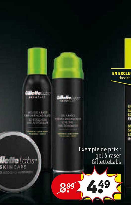 gel à raser gillette labs