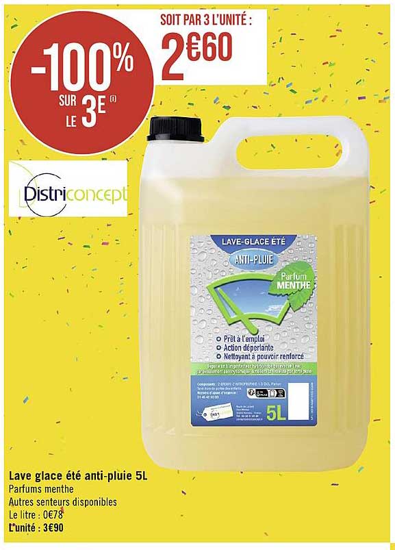 lave glace été anti-pluie 5l districoncept