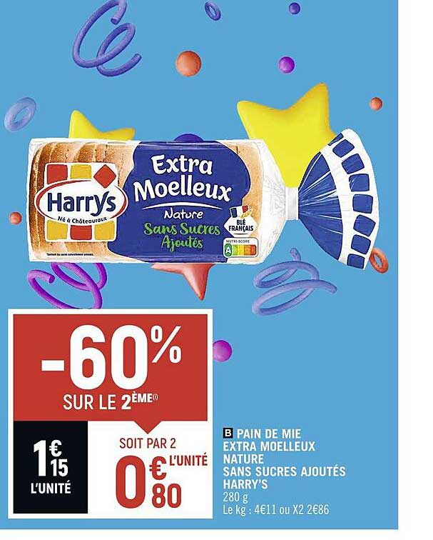 Pain De Mie Extra Moelleux Nature Sans Sucres Ajoutés Harry's