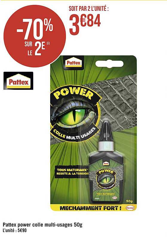 pattex power colle multi-usages 50 g