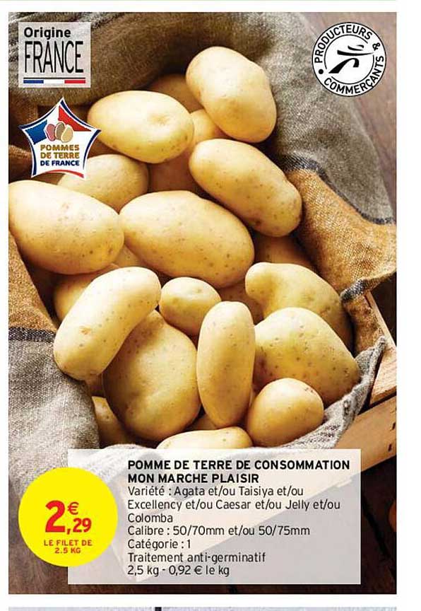 pomme de terre de consommation mon marché plaisir