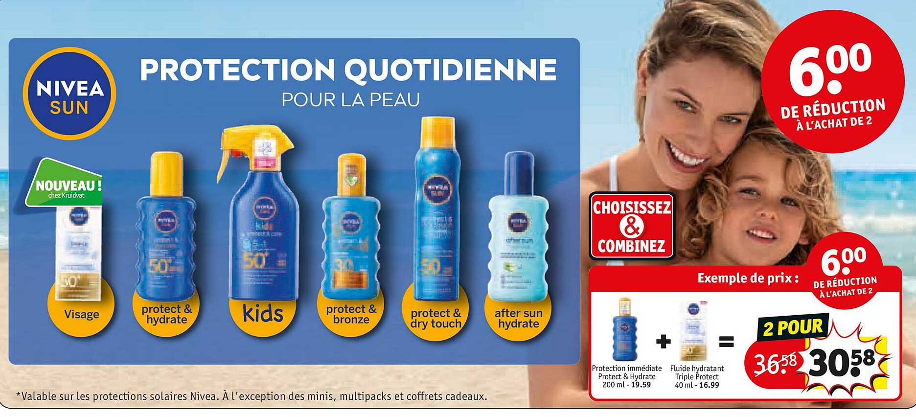 protection immédiate protect & hydrate + fluide hydratant triple protect