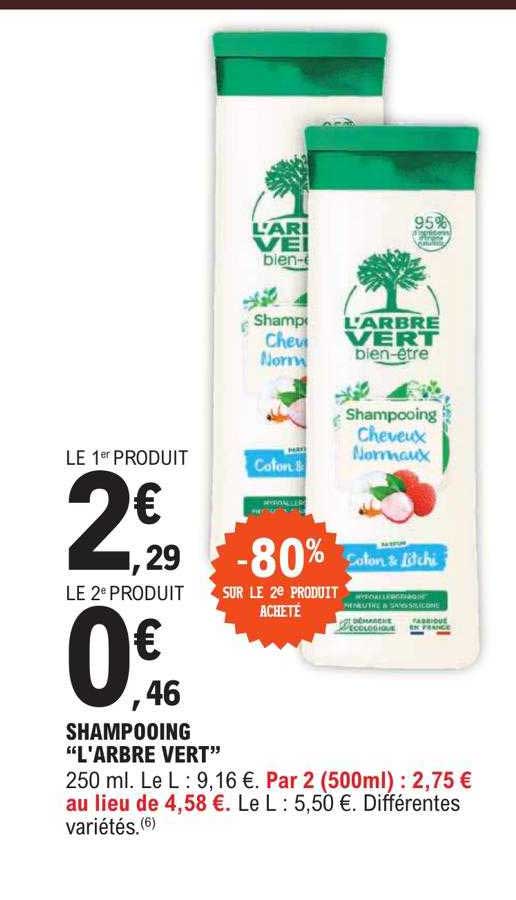 shampooing "l'arbre vert"
