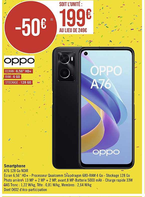 smartphone oppo A76