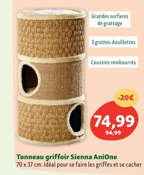 tonneau griffoir sienna anione