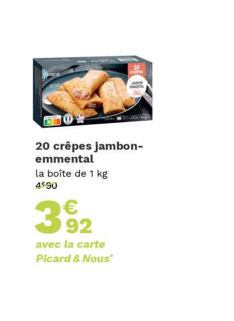 20 Crêpes Jambon-emmental