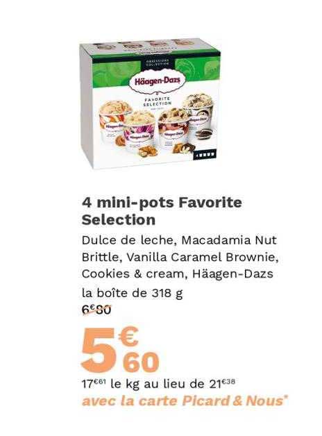 4 mini-pots favorite sélection