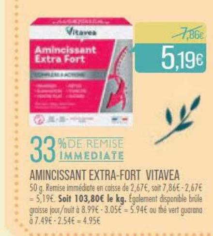 amincissant extra-fort vitavea