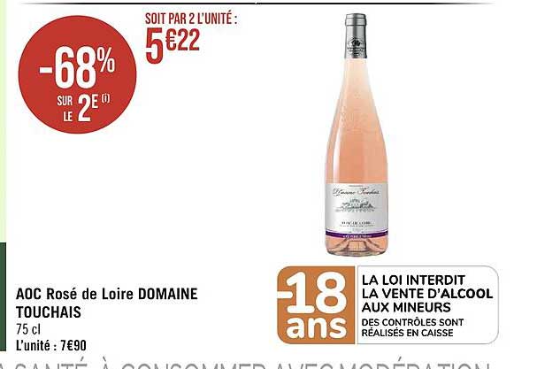 aoc rosé de loire domaine touchais