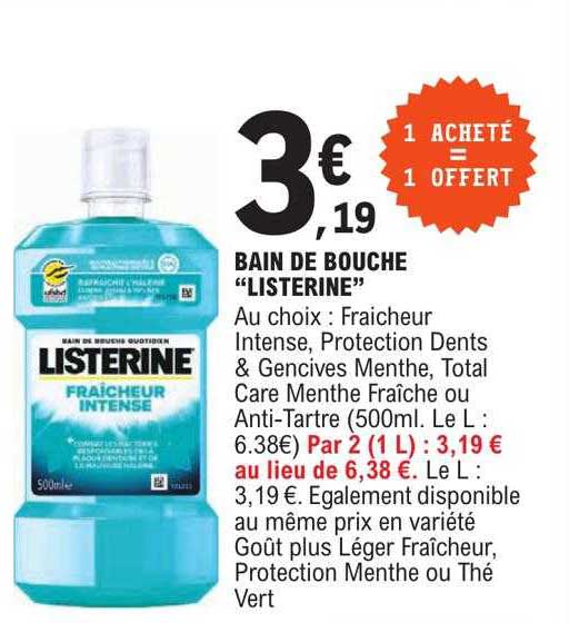 Bain De Bouche "listerine"