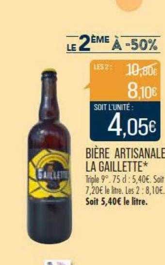 Bière Artisanale La Gaillette