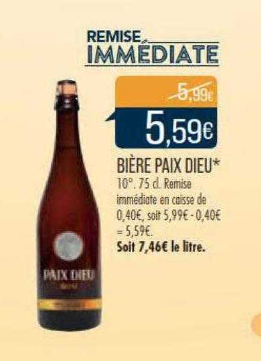 bière paix dieu
