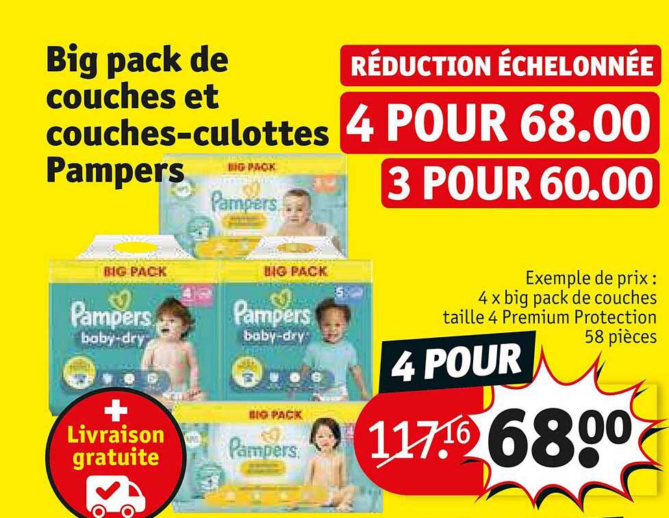 Bip Pack De Couches Et Couches-culottes Pampers
