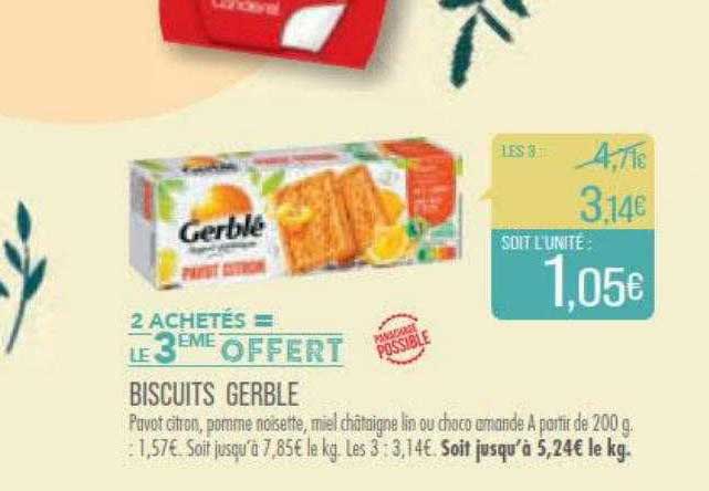 Biscuits Gerblé