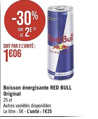 boisson énergisante red bull original