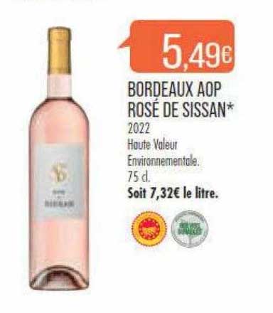 Bordeaux Aop Rosé De Sissan