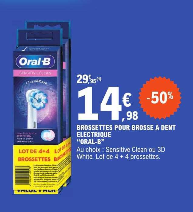 brossettes pour brosse à dent électrique "oral-b"