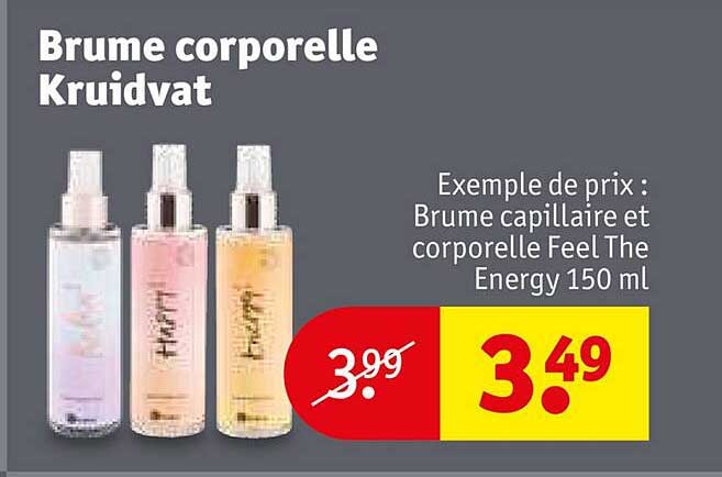brume corporelle kruidvat