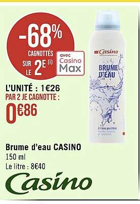 brume d'eau casino