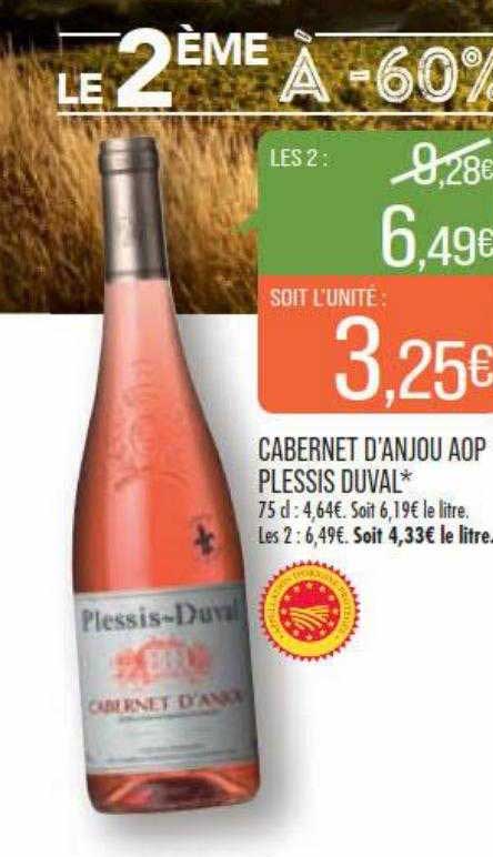 cabernet d'anjou aop plessis duval
