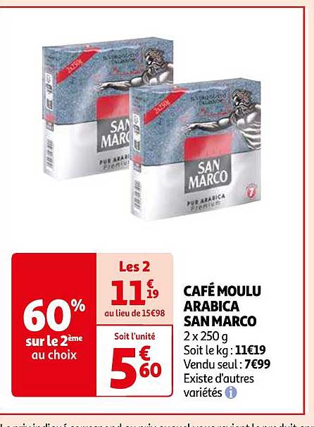 café moulu arabica san marco