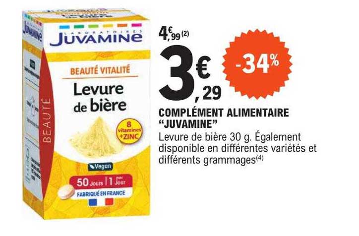 complément alimentaire "juvamine"