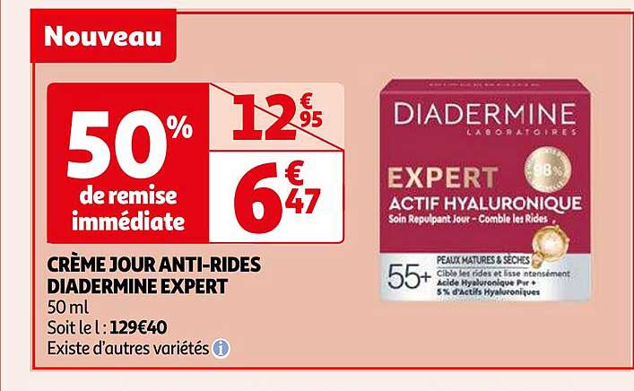 crème jour anti-rides diadermine expert
