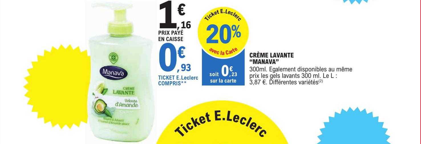 crème lavante "manava"