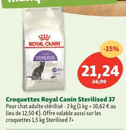 Croquettes Royal Canin Sterilised 37
