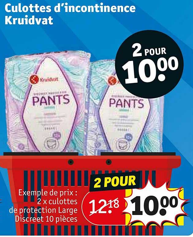 culottes d'incontinence kruidvat