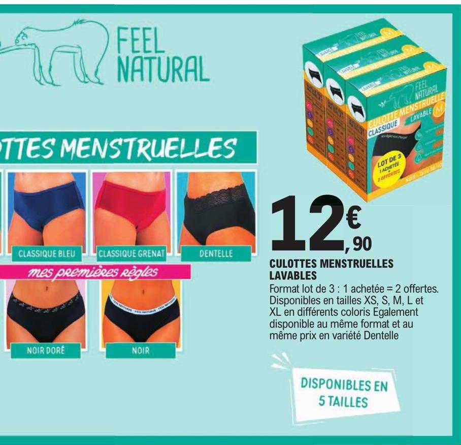 Culottes Menstruelles Lavables