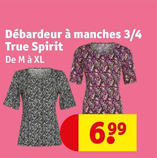 débardeur à manches 3-4 true spirit