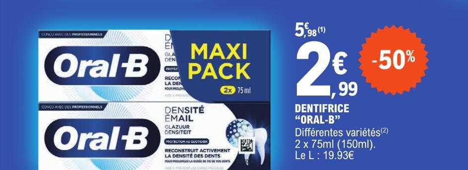 dentifrice "oral-b"
