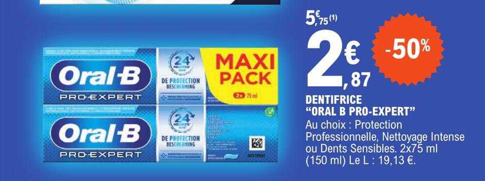 dentifrice "oral b pro-expert"