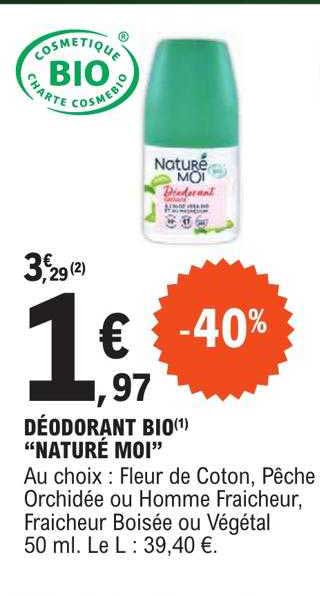 déodorant bio "naturé moi"