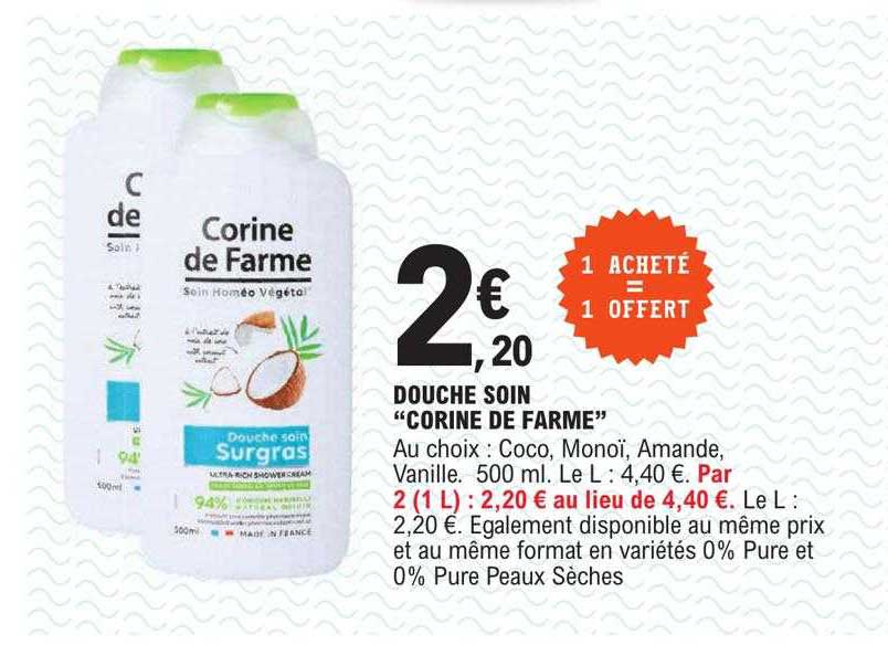 douche soin "corine de farme"