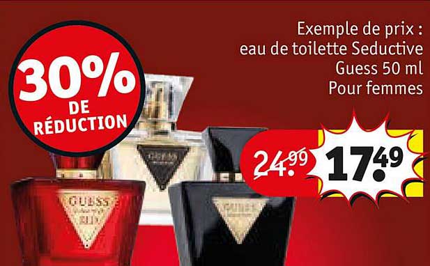 eau de toilette sductive guess 50ml pour femmes