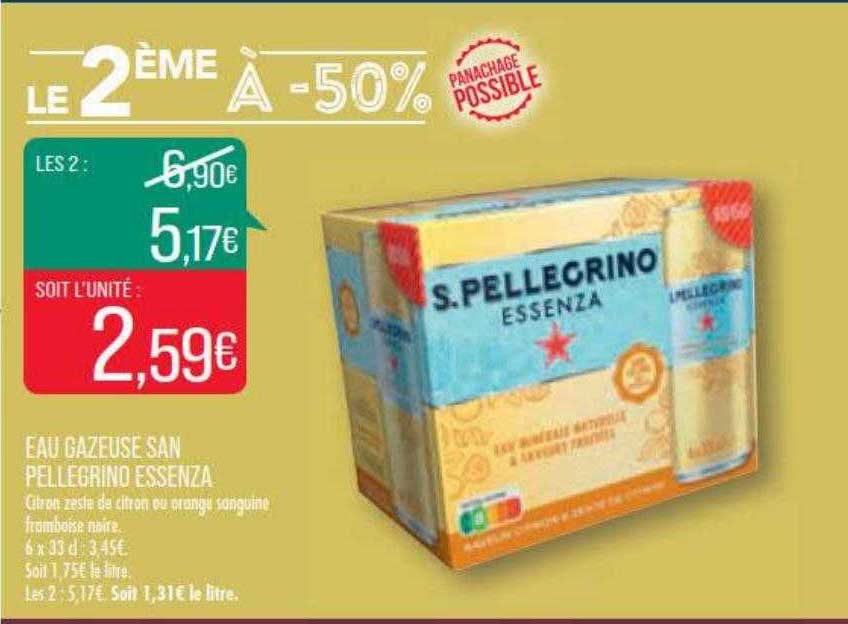 eau gazeuse san pellegrino essenza