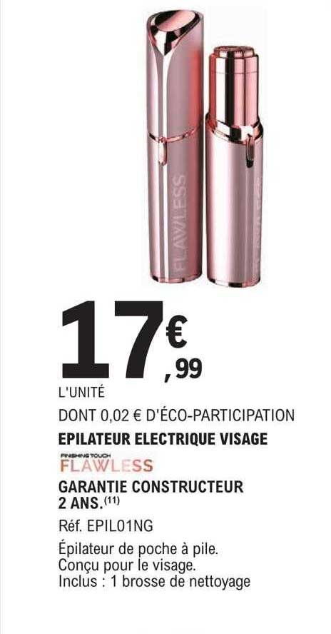 épilateur électrique Visage Flawless