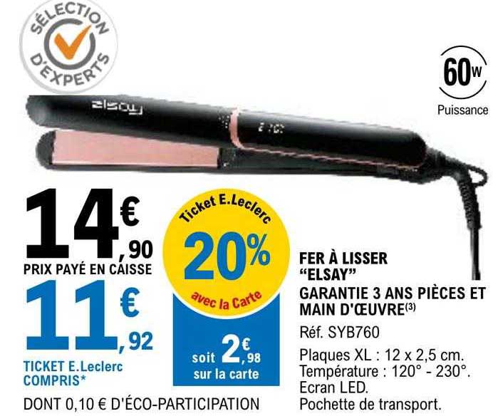 fer à lisser "elsay"