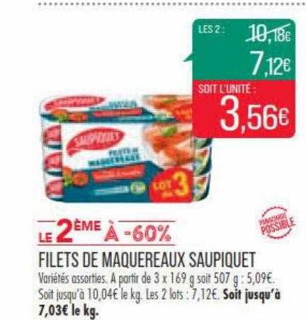 Filets De Maquereaux Saupiquet