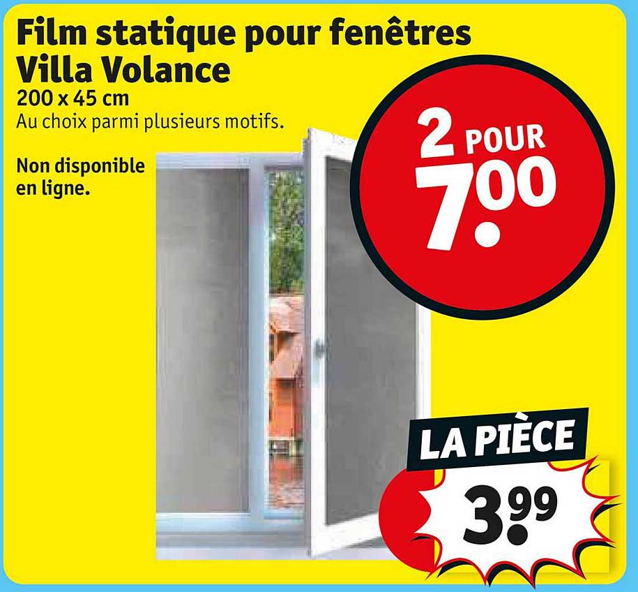 film statique pour fenêtres villa volance