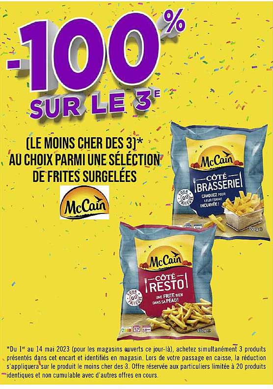 frites surgelées mc cain