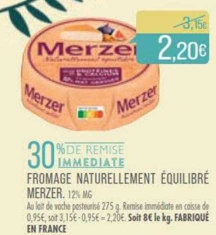 fromage naturellement équilibré merzer
