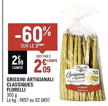 grissini artigianali classiques florelli